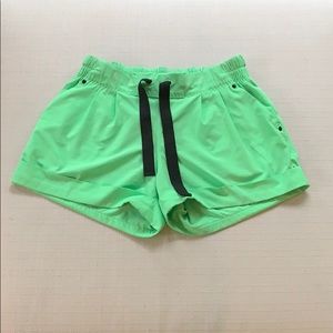 Lululemon Chartreuse green shorts. Size 4